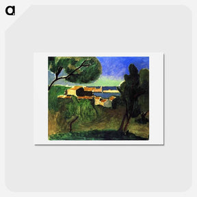 アートポストカード-Landscape at Collioure III - アンリ マティス Postcard.