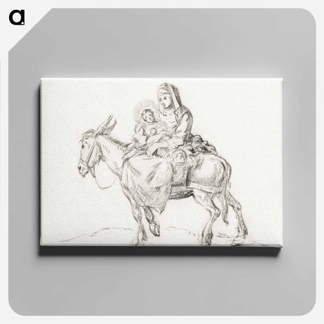 アートパネル-Flight to Egypt - ジャン ベルナール Canvas.
