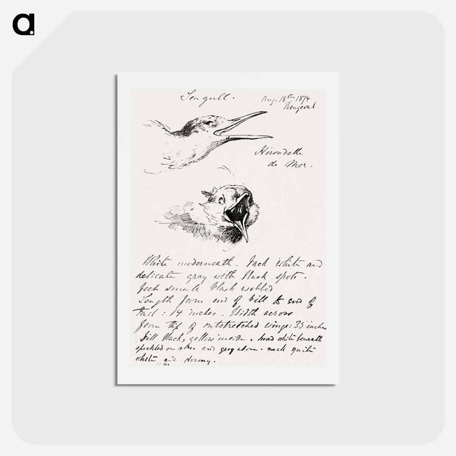 アートポストカード-Seagull - ジョン シンガー サージェント Postcard.
