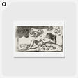 アートポストカード-Te arii vahine—opoi (Woman with Mangos—Tired) - ポール ゴーギャン Postcard.
