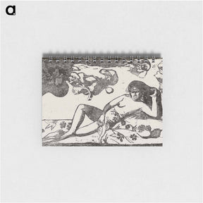 アートメモ帳-Te arii vahine—opoi (Woman with Mangos—Tired) - ポール ゴーギャン Memo.