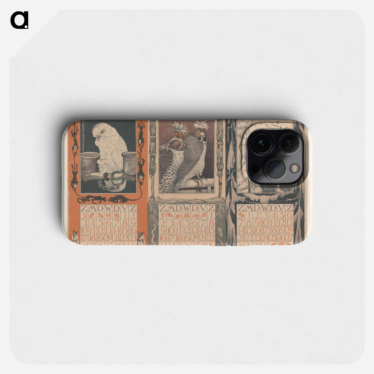 Kalenders voor augustus, november en december 1902 by Theo van Hoytema, Theo van Hoytema and Gebroeders Braakensiek - テオ ヴァン ホイテマ Phone Case.