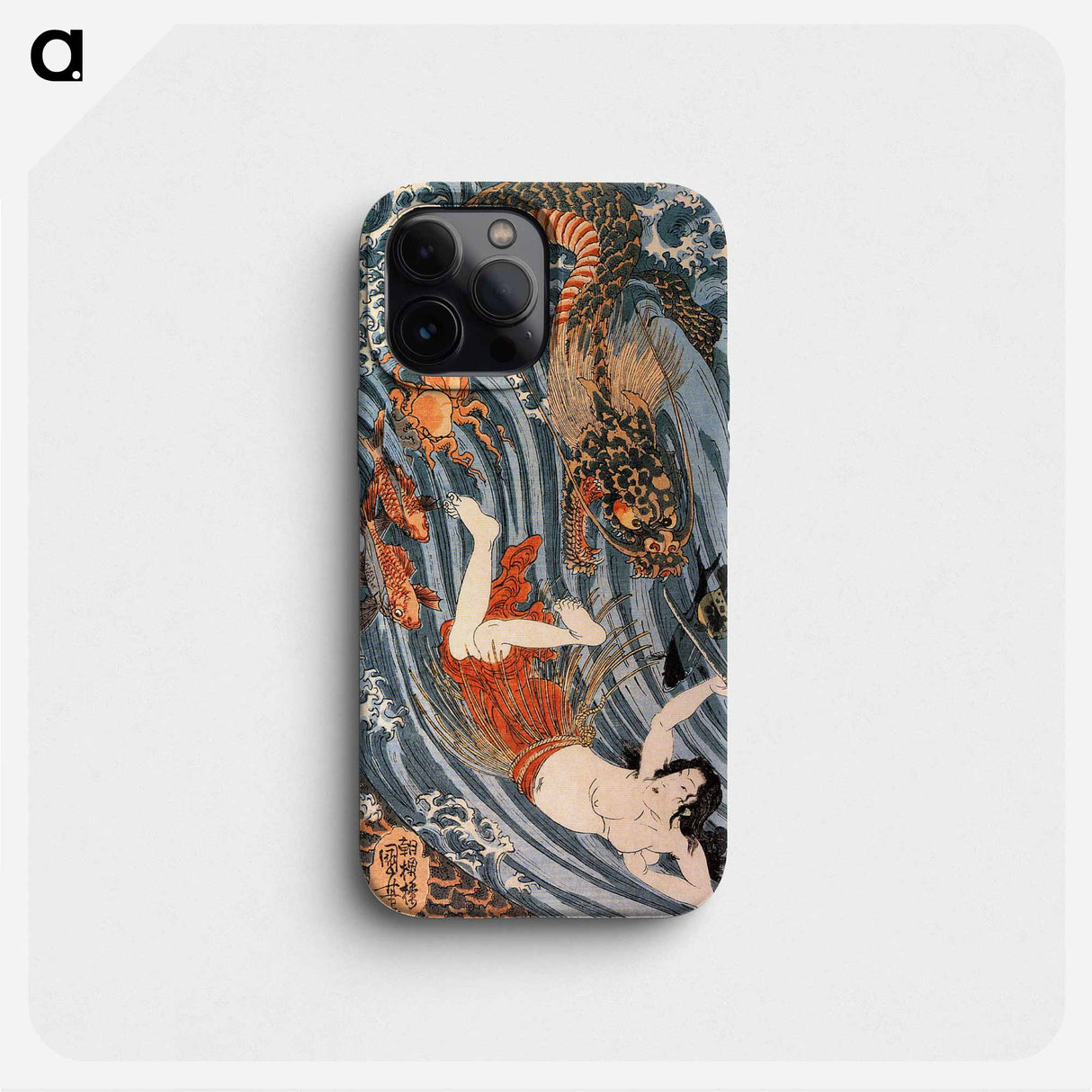 Tamatora has recovered the pearl from the palace on the Dragon king - 歌川 国芳 Phone Case.
