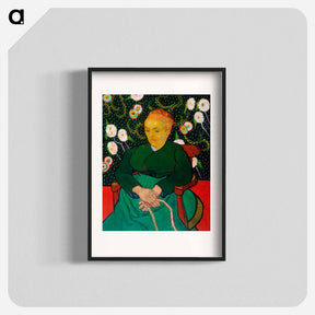 アートポスター-The Berceuse, Woman Rocking a Cradle - フィンセント ファン ゴッホ Poster.