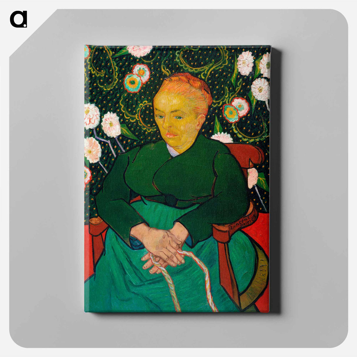 The Berceuse, Woman Rocking a Cradle - Vincent van Gogh Canvas.