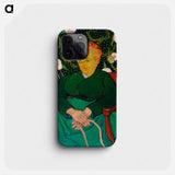 The Berceuse, Woman Rocking a Cradle - フィンセント ファン ゴッホ Phone Case.