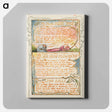 アートパネル-Songs of Innocence and of Experience: My Pretty Rose Tree, Ah! Sun-Flower, The Lily - ウィリアム ブレイク Canvas.