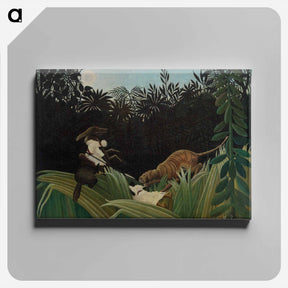 アートパネル-Scouts Attacked by a Tiger
 - バーンズ・コレクション Canvas.