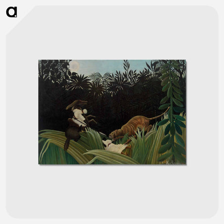 アートポストカード-Scouts Attacked by a Tiger
 - バーンズ・コレクション Postcard.