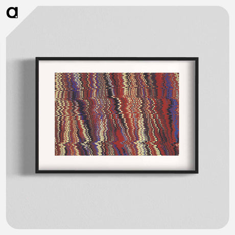 アートポスター-Glitch Pattern Remix
 - 大英図書館 Poster.