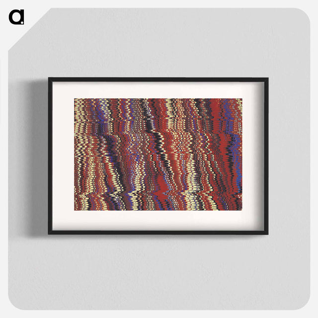 アートポスター-Glitch Pattern Remix
 - 大英図書館 Poster.
