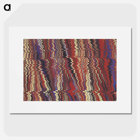アートポスター-Glitch Pattern Remix
 - 大英図書館 Poster.