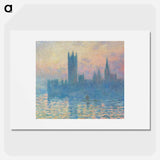 The Houses of Parliament, Sunset - クロード モネ Poster.