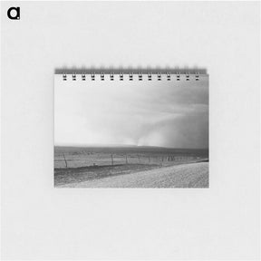 アートメモ帳-Dust storm near Mills, New Mexico - ドロテア ラング Memo.