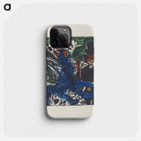 Peter Schlemihl's Wondrous Story: Schlemihl Encounters the Little Gray Man on the Road - Ernst Ludwig Kirchner Phone Case.