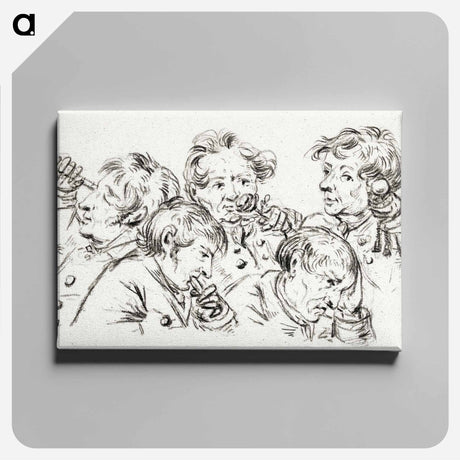 アートパネル-The five senses - ジャン ベルナール Canvas.