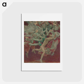 アートポストカード-Study for the Museum of Fine Arts, Boston, Murals: Orestes and the Furies - ジョン シンガー サージェント Postcard.