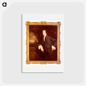 アートポストカード-Portrait of Sir William Lowther, 3rd BT - ジョシュア レノルズ Postcard.