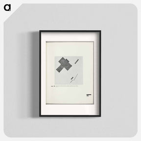 アートポスター-Composition suprematistic elements (Feeling of the flight) - カジミール マレーヴィチ Poster.