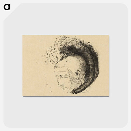 アートポストカード-Frontispiece for Le mouvement idéaliste en peinture - オディロン ルドン Postcard.