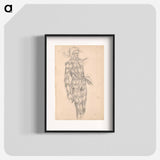 アートポスター-Study of a Harlequin - ポール セザンヌ Poster.