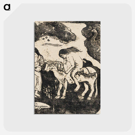 アートポストカード-The Rape of Europa - ポール ゴーギャン Postcard.