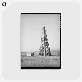 アートポストカード-Oklahoma Derrick
 - ラッセル リー Postcard.