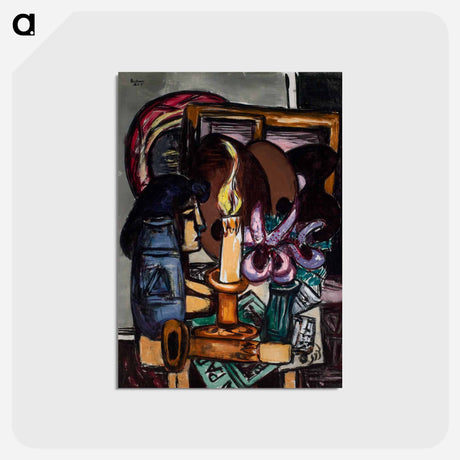 アートポストカード-Still Life with Two Large Candles
 - セントルイス美術館 Postcard.