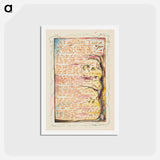 アートポストカード-Songs of Innocence and of Experience: A Little Girl Lost - ウィリアム ブレイク Postcard.