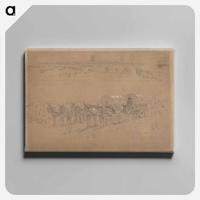 アートパネル-Supply Train - ウィンスロー ホーマー Canvas.