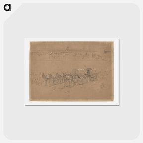 アートポストカード-Supply Train - ウィンスロー ホーマー Postcard.