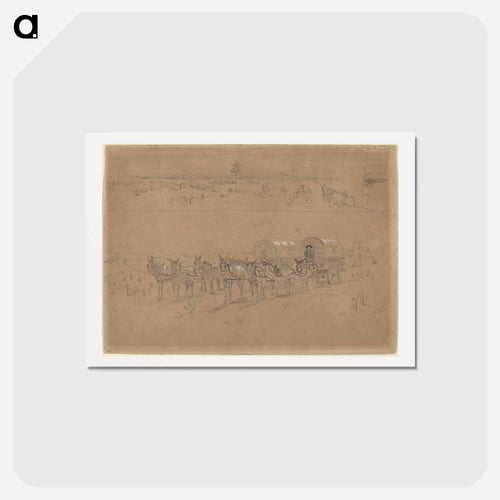 Supply Train - ウィンスロー ホーマー Postcard.