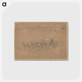 アートポストカード-Supply Train - ウィンスロー ホーマー Postcard.