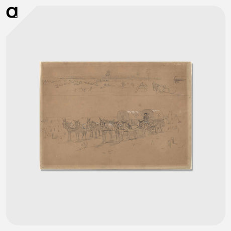 アートポストカード-Supply Train - ウィンスロー ホーマー Postcard.