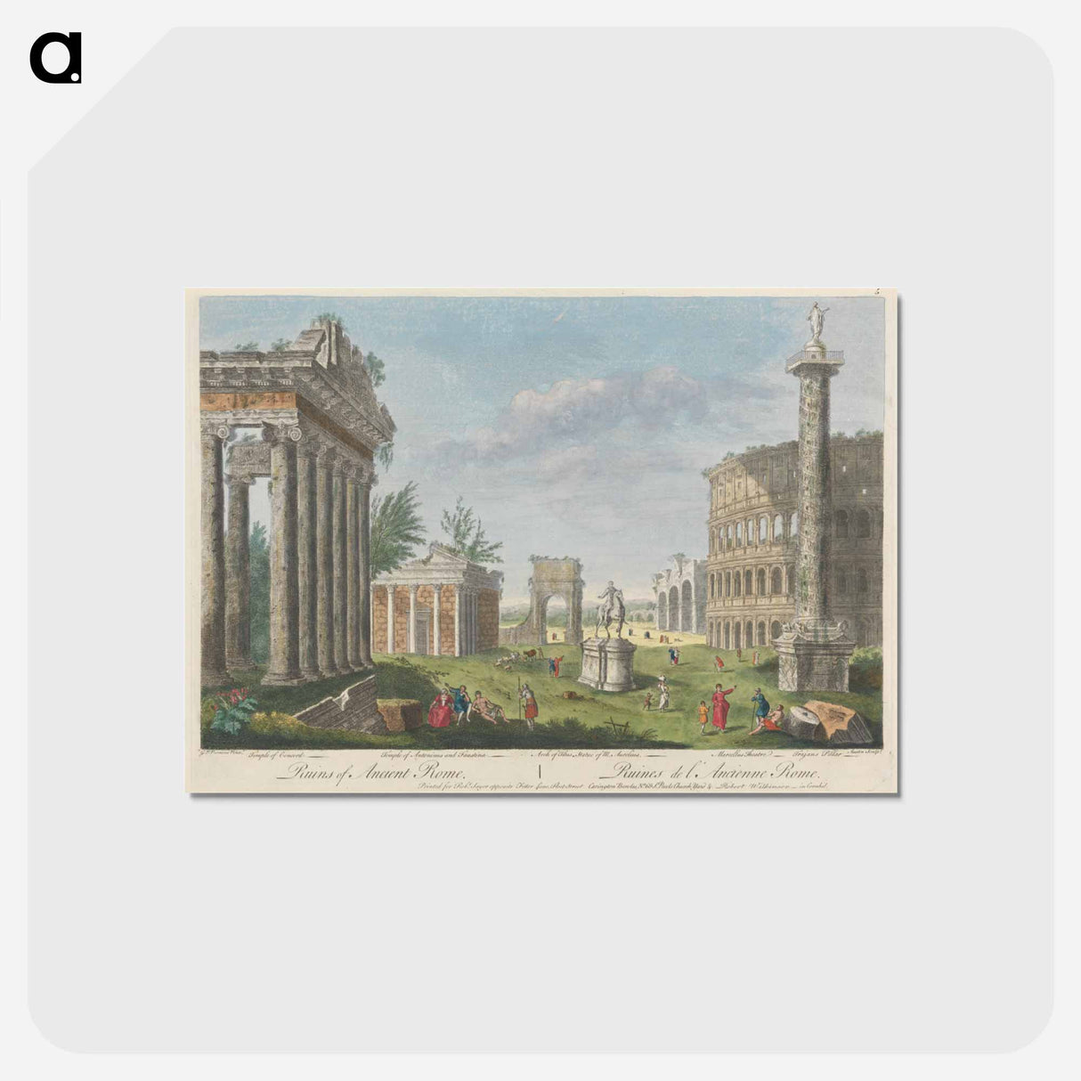 アートポストカード-Ruins of Ancient Rome
 - イェール大学アートギャラリー Postcard.