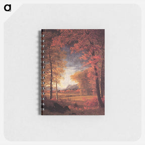アートメモ帳-Autumn in America, Oneida County, New York - アルバート ビアスタット Memo.