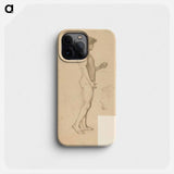 Seisova miesmalli - アルバート エーデルフェルト Phone Case.