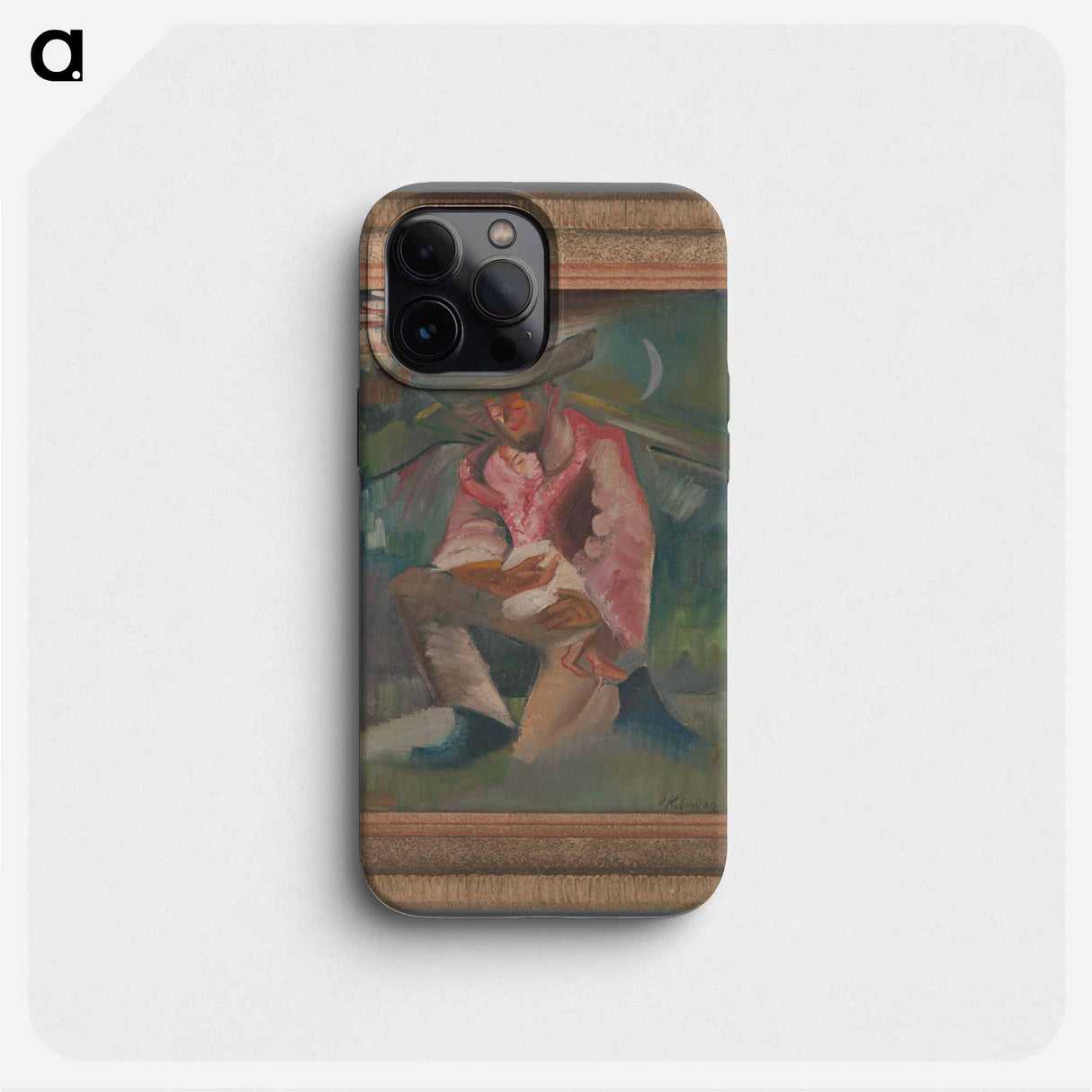 A father with a little girl - アーノルド ピーター ワイズ クビンチャン Phone Case.