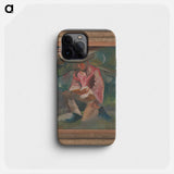 A father with a little girl - アーノルド ピーター ワイズ クビンチャン Phone Case.