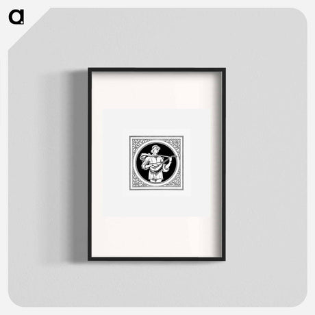 アートポスター-Medieval Male Character Badge, Heraldic Design
 - 大英図書館 Poster.
