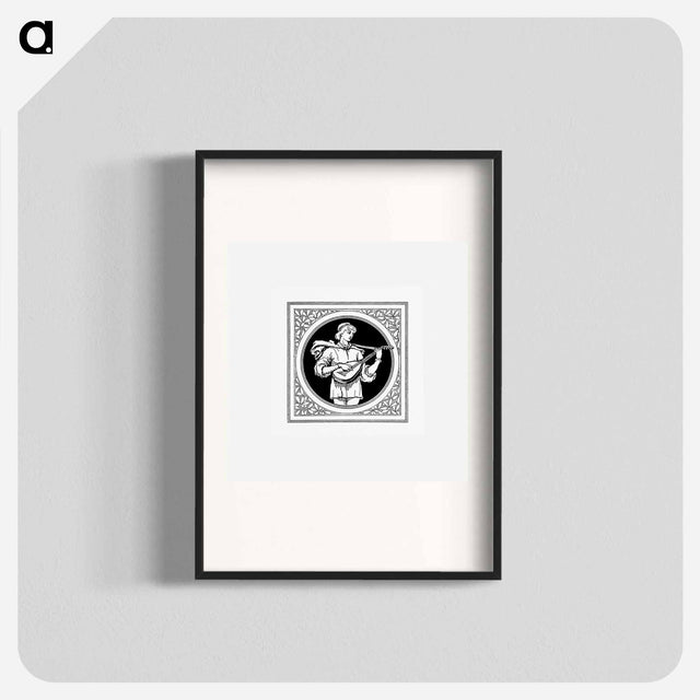 アートポスター-Medieval Male Character Badge, Heraldic Design
 - 大英図書館 Poster.