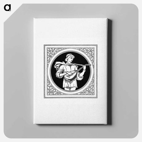 アートパネル-Medieval Male Character Badge, Heraldic Design
 - 大英図書館 Canvas.