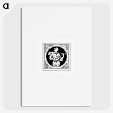 アートポスター-Medieval Male Character Badge, Heraldic Design
 - 大英図書館 Poster.