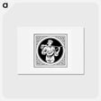 アートポストカード-Medieval Male Character Badge, Heraldic Design
 - 大英図書館 Postcard.