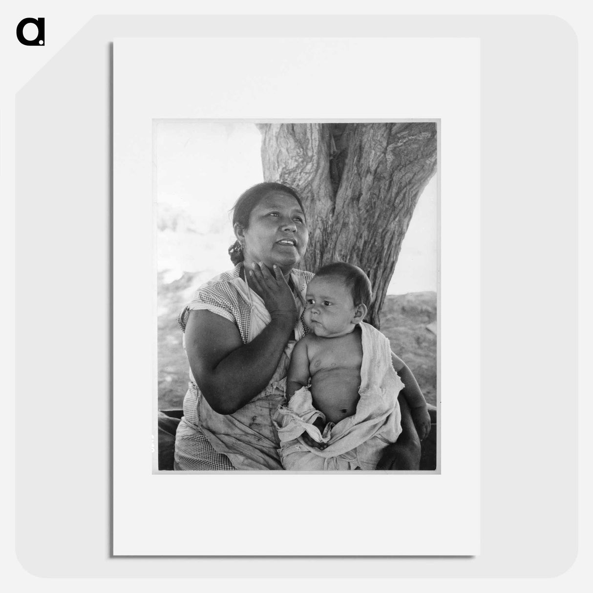 Mexican mother in California - Dorothea Lange Poster.