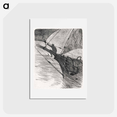 アートポストカード-Oceano Nox - アンリ ド トゥールーズ ロートレック Postcard.