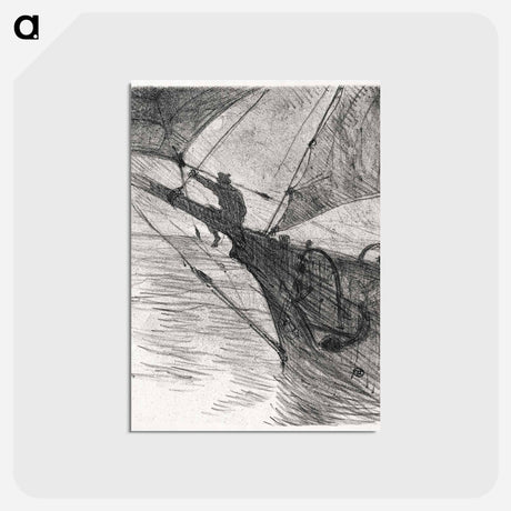 アートポストカード-Oceano Nox - アンリ ド トゥールーズ ロートレック Postcard.