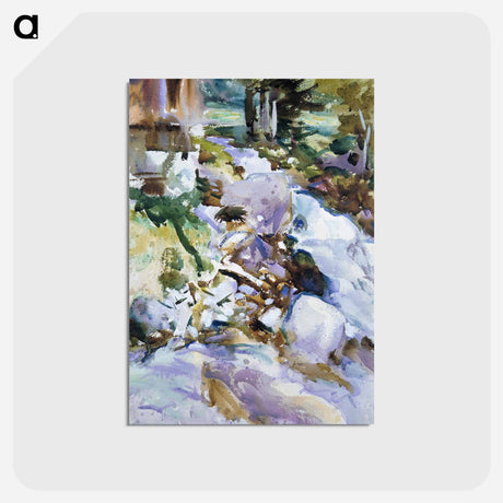 アートポストカード-Rushing Brook - ジョン シンガー サージェント Postcard.
