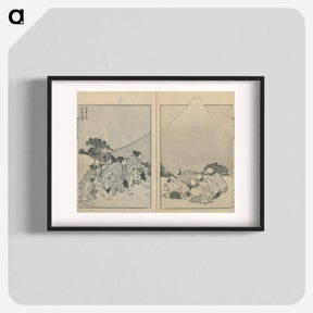アートポスター-Mount Fuji of the Mists; Mount Fuji of the Ascending Dragon - 葛飾 北斎 Poster.
