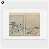 Mount Fuji of the Mists; Mount Fuji of the Ascending Dragon - Katsushika Hokusai Poster.